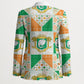 Ivory Coast Christmas Blazer Patchwork Style