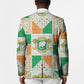 Ivory Coast Christmas Blazer Patchwork Style