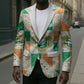Ivory Coast Christmas Blazer Patchwork Style