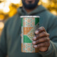 Ivory Coast Christmas 4 in 1 Can Cooler Tumbler Patchwork Style