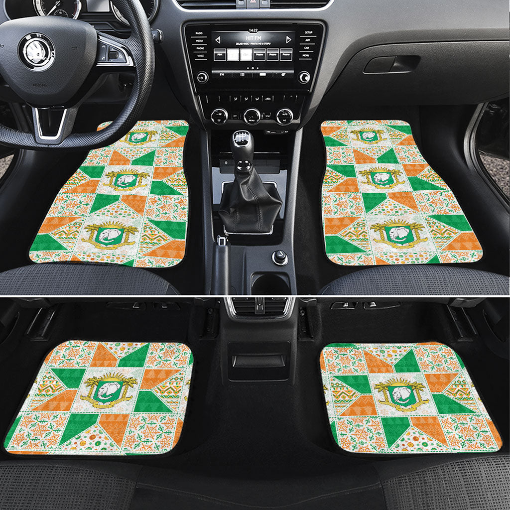 Ivory Coast Christmas Car Mats Patchwork Style