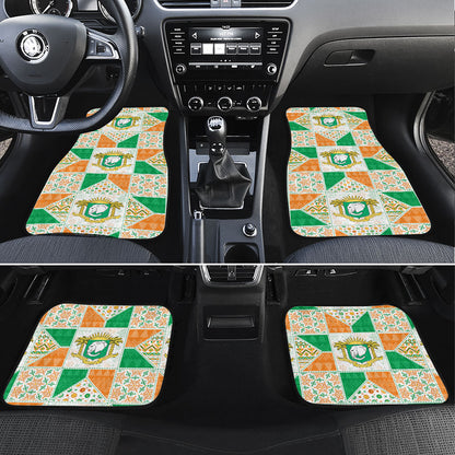 Ivory Coast Christmas Car Mats Patchwork Style