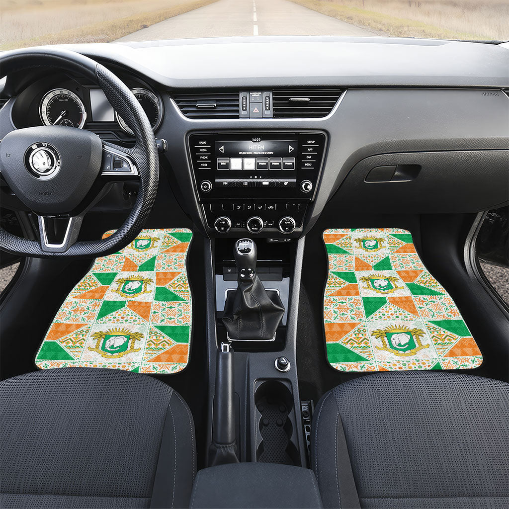 Ivory Coast Christmas Car Mats Patchwork Style