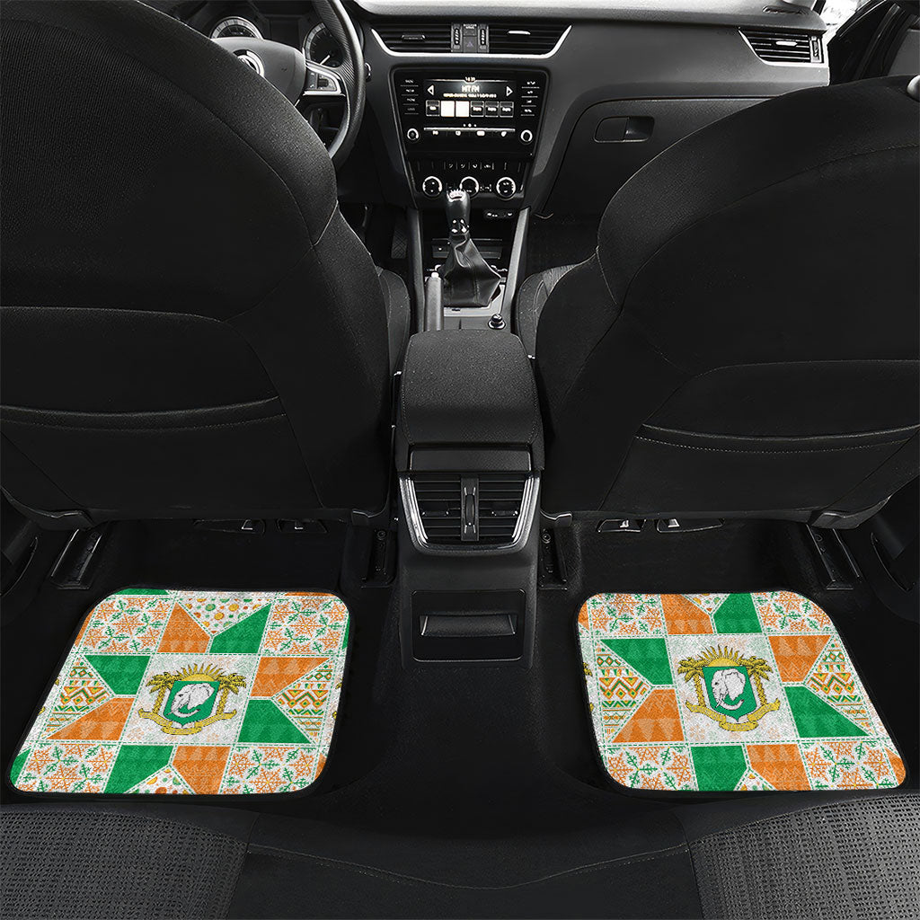 Ivory Coast Christmas Car Mats Patchwork Style