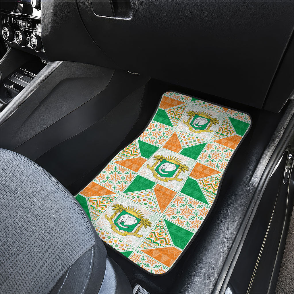 Ivory Coast Christmas Car Mats Patchwork Style