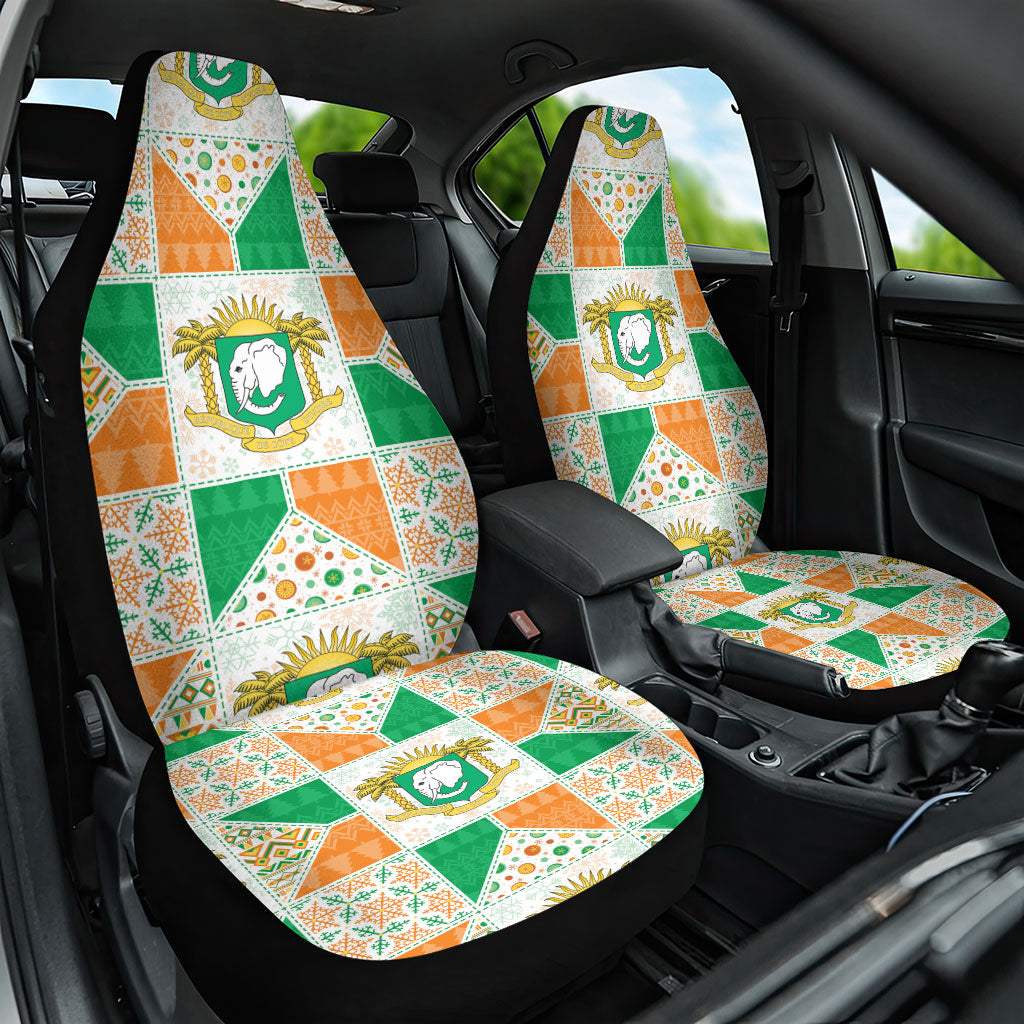 Ivory Coast Christmas Car Seat Cover Patchwork Style