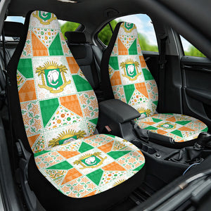 Ivory Coast Christmas Car Seat Cover Patchwork Style