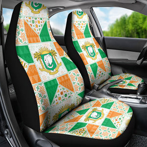 Ivory Coast Christmas Car Seat Cover Patchwork Style