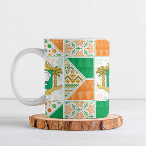 Ivory Coast Christmas Ceramic Mug Patchwork Style