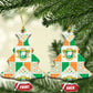 Ivory Coast Christmas Ceramic Ornament Patchwork Style