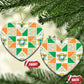 Ivory Coast Christmas Ceramic Ornament Patchwork Style