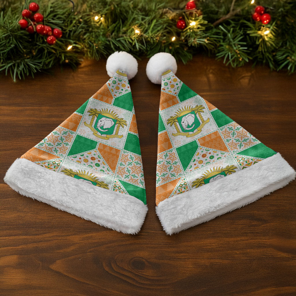 Ivory Coast Christmas Santa Hat Patchwork Style