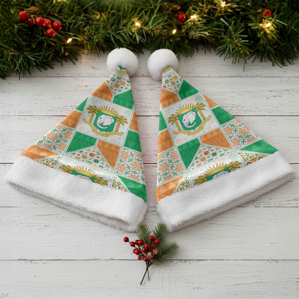 Ivory Coast Christmas Santa Hat Patchwork Style
