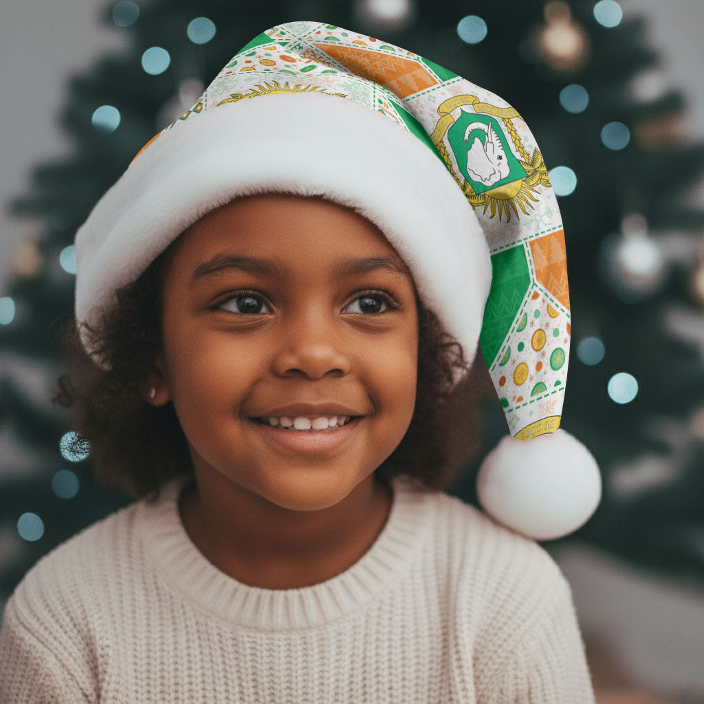 Ivory Coast Christmas Santa Hat Patchwork Style