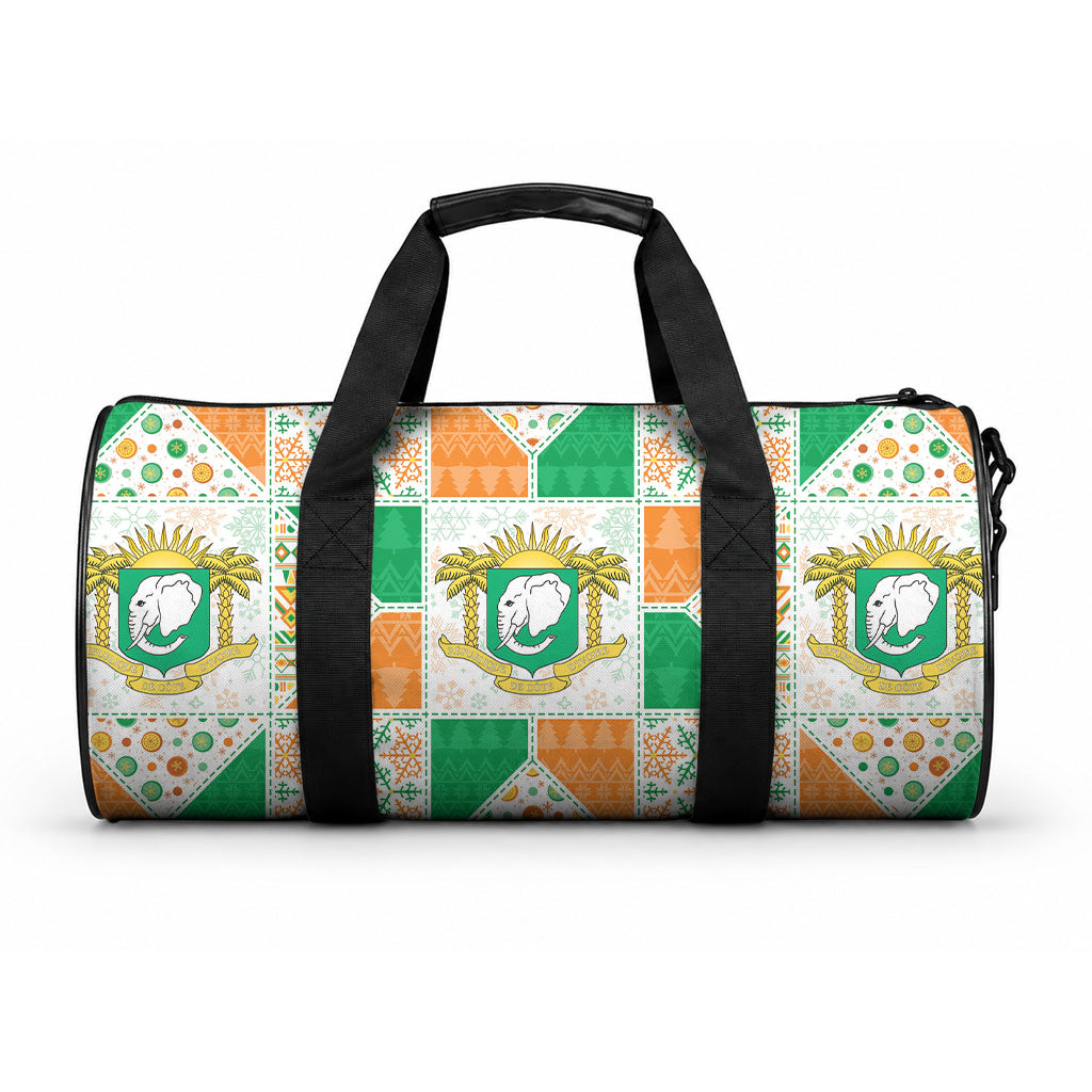 Ivory Coast Christmas Duffle Bag Patchwork Style