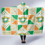 Ivory Coast Christmas Hooded Blanket Patchwork Style