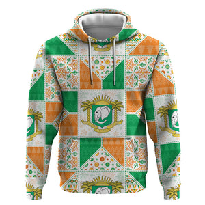 Ivory Coast Christmas Hoodie Patchwork Style