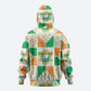 Ivory Coast Christmas Hoodie Patchwork Style