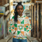 Ivory Coast Christmas Hoodie Patchwork Style
