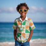 Ivory Coast Christmas Kid Hawaiian Shirt Patchwork Style
