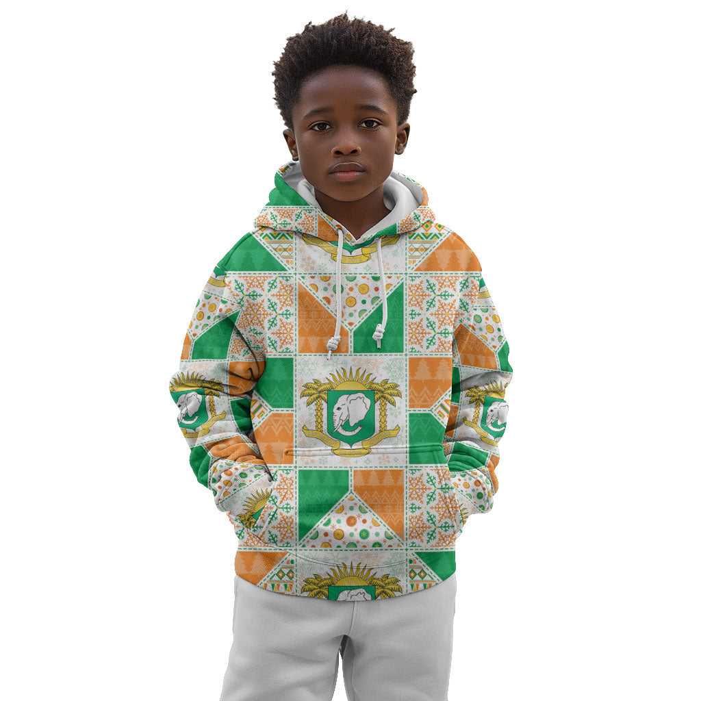 Ivory Coast Christmas Kid Hoodie Patchwork Style