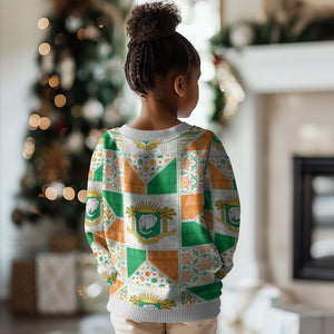 Ivory Coast Christmas Kid Ugly Christmas Sweater Patchwork Style