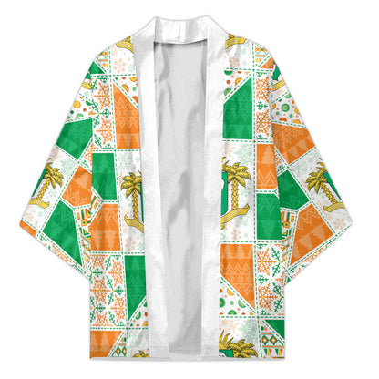 Ivory Coast Christmas Kimono Patchwork Style
