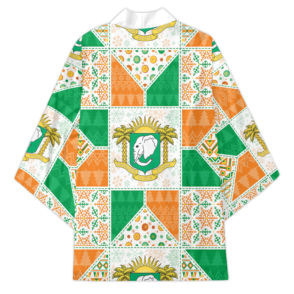 Ivory Coast Christmas Kimono Patchwork Style