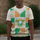 Ivory Coast Christmas Knitted V-Neck Vest Patchwork Style