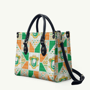 Ivory Coast Christmas Leather Bag Patchwork Style