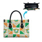 Ivory Coast Christmas Leather Bag Patchwork Style