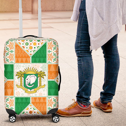 Ivory Coast Christmas Luggage Cover Patchwork Style