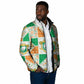 Ivory Coast Christmas Padded Jacket Patchwork Style