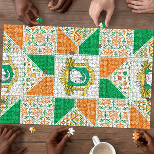 Ivory Coast Christmas Puzzle Patchwork Style