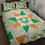 Ivory Coast Christmas Quilt Bed Set Patchwork Style