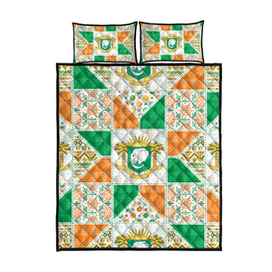 Ivory Coast Christmas Quilt Bed Set Patchwork Style