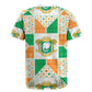 Ivory Coast Christmas Rugby Jersey Patchwork Style