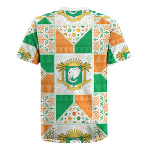 Ivory Coast Christmas Rugby Jersey Patchwork Style