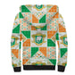 Ivory Coast Christmas Sherpa Hoodie Patchwork Style