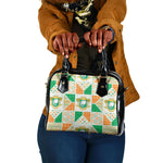 Ivory Coast Christmas Shoulder Handbag Patchwork Style