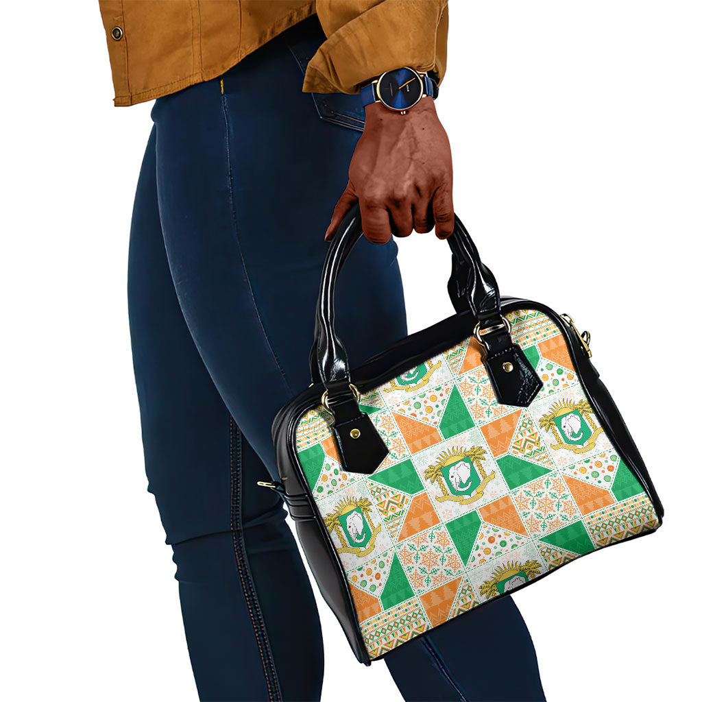 Ivory Coast Christmas Shoulder Handbag Patchwork Style