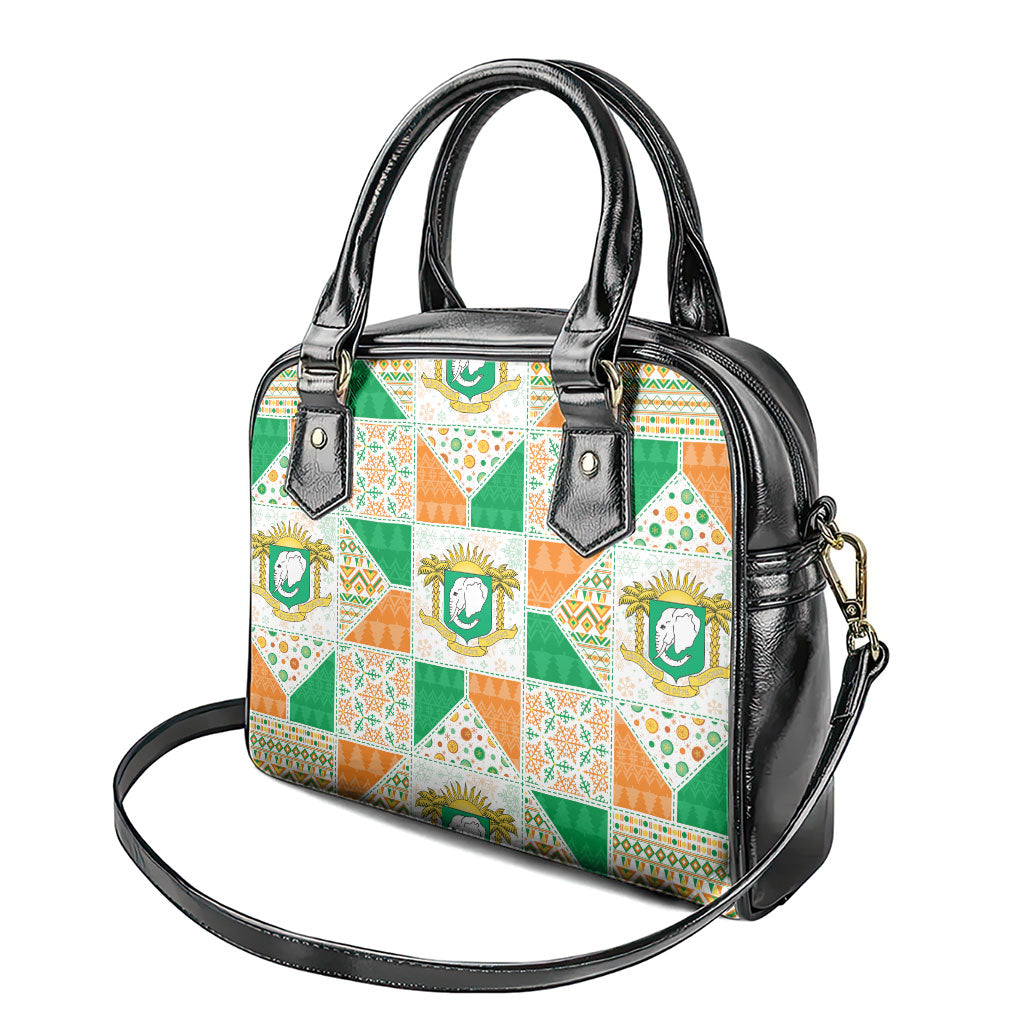 Ivory Coast Christmas Shoulder Handbag Patchwork Style