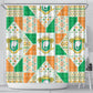 Ivory Coast Christmas Shower Curtain Patchwork Style