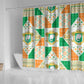 Ivory Coast Christmas Shower Curtain Patchwork Style