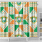 Ivory Coast Christmas Shower Curtain Patchwork Style