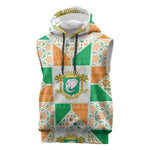 Ivory Coast Christmas Sleeveless Hoodie Patchwork Style