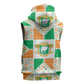 Ivory Coast Christmas Sleeveless Hoodie Patchwork Style