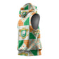 Ivory Coast Christmas Sleeveless Hoodie Patchwork Style