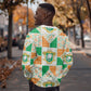 Ivory Coast Christmas Sweatshirt Patchwork Style