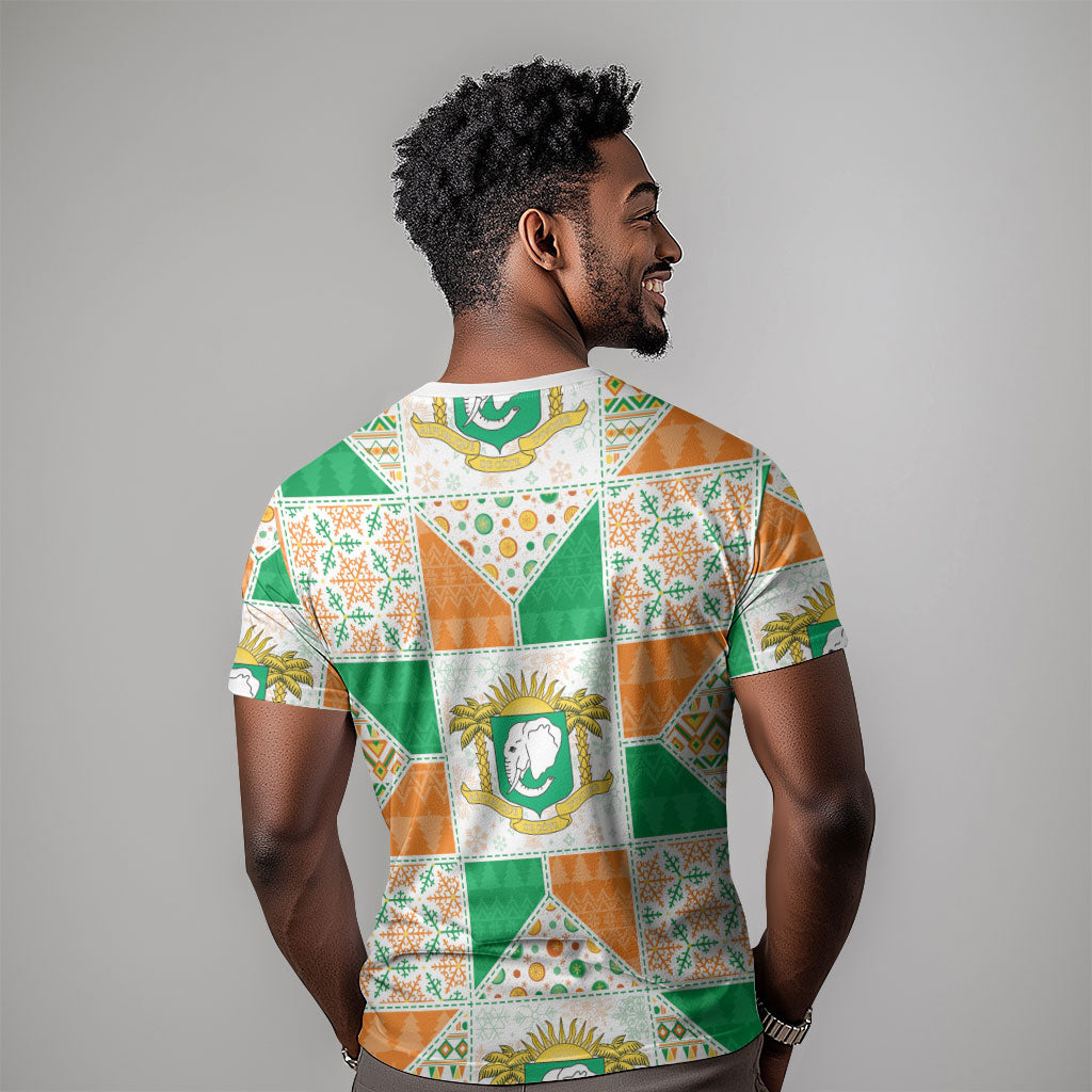 Ivory Coast Christmas T shirt Patchwork Style